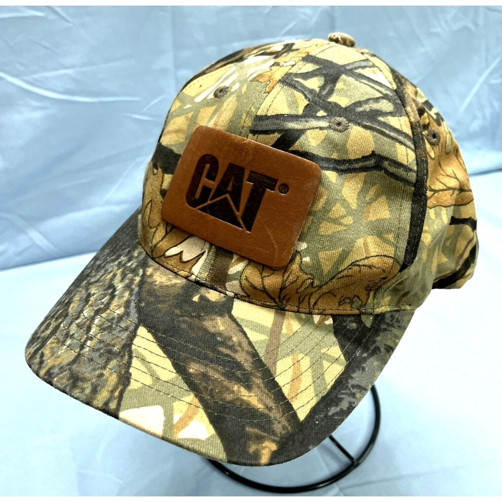 DAYSTONE Cat Caterpillar CAMOUFLAGE Canvas SNAPBACK Baseball Hat/Cap OSFM